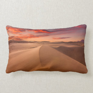 Sanddünen in der Wüste am Sonnenuntergang Lendenkissen