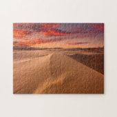 Sanddünen in der Wüste am Sonnenuntergang Puzzle (Horizontal)