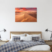 Sanddünen in der Wüste bei Sonnenuntergang Leinwanddruck (Insitu (Schlafzimmer))