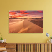 Sanddünen in der Wüste bei Sonnenuntergang Leinwanddruck (Insitu (Wohnzimmer))