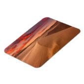 Sanddünen in der Wüste bei Sonnenuntergang Magnet (Linke Seite)