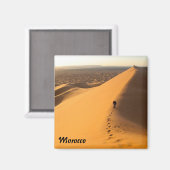Sanddünen in Marokko Magnet (Vorderseite/Rückseite)