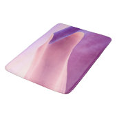 Sanddünen in Rosa und Lavendel Badematte (Schrägansicht)