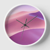 Sanddünen in Rosa und Lavendel Uhr (Vorderseite)