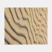 Sanddünen mit Sandstrand Fleecedecke (Vorderseite (Horizontal))