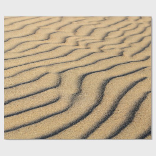 Sanddünen mit Sandstrand Geschenkpapier (Flach)