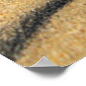 Sanddünen mit Sandstrand Poster (Ecke)