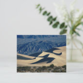 Sanddünen mit Schatten im Todestal Postkarte (Stehend Vorderseite)