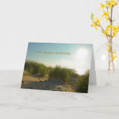 Sanddünen mit Sonne - Mit tiefstem Beileid Karte (Gelbe Blume)