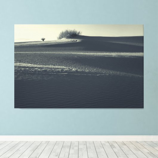 Sanddünen mit Yucca Leinwanddruck (Insitu (Holzboden))