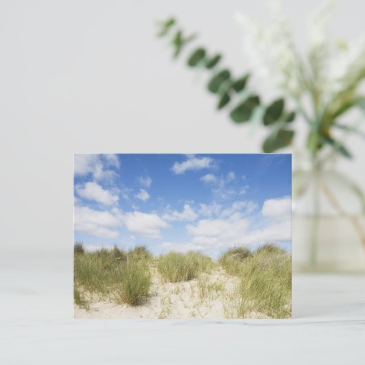Sanddünen Postkarte (Stehend Vorderseite)