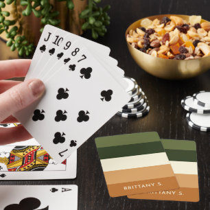 Sanddünen und Olivengärten Benutzerdefinierte gest Spielkarten
