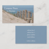 Sanddünen und Strandzaun Visitenkarte (Vorne/Hinten)