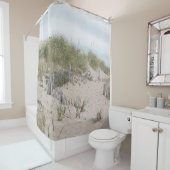 Sanddünen und Strandzäune Duschvorhang (Beispiel)