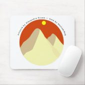 Sanddünen vor orangem Himmel Mousepad (Mit Mouse)