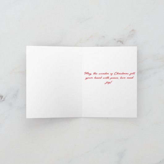 Sanddünen Weihnachtsstrand Thema gefaltete Karte (Innenseite)