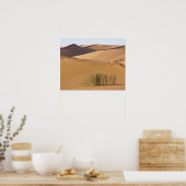 Sanddünen, Wüste Sahara, Marokko Poster (Küche)