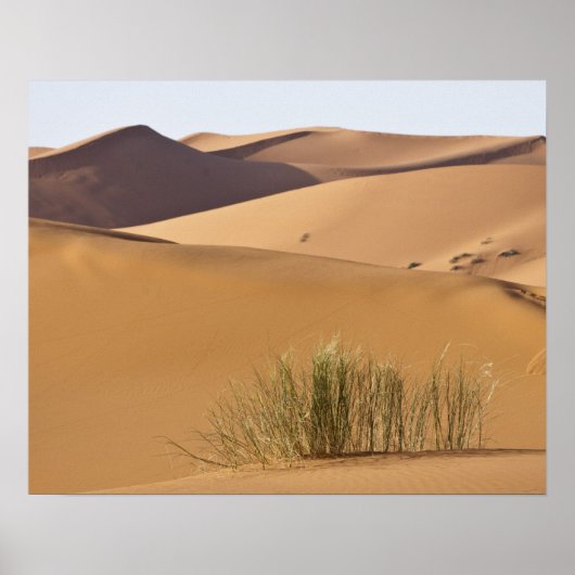 Sanddünen, Wüste Sahara, Marokko Poster (Vorne)