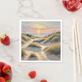 Sanddünenfußabdrücke Serviette (Beispiel)