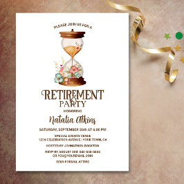 Sande der Zeit Blumenstunde Einladung