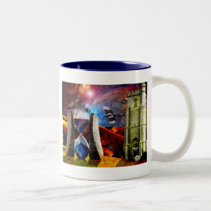 Sande der Zeit. Zweifarbige Tasse