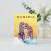 Sandeichhörnchen, Namibia Postkarte (Stehend Vorderseite)
