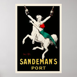 Sandeman's Port Essen und Trinken Vintage Poster