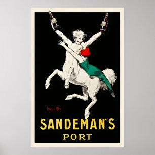 Sandeman's Port Essen und Trinken Vintage Poster