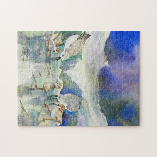 Sanderling Familienfrühstück Puzzle (Horizontal)