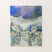 Sanderling Familienfrühstück Puzzle (Vertikal)