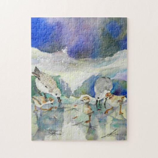 Sanderling Familienfrühstück Puzzle (Vertikal)