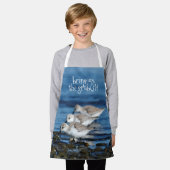 Sanderlings, die in gestaffelter Synchronizität fü Schürze (Getragen)