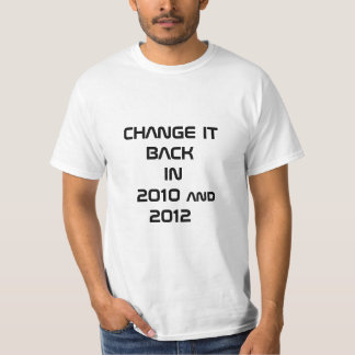 SANDERN Sie ES im Jahre 2010 und 2012 um T-Shirt
