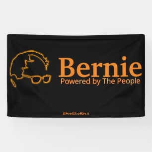 Sanders 2016 von den Menschen angetrieben Banner