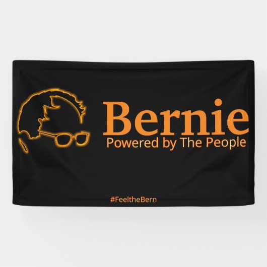 Sanders 2016 von den Menschen angetrieben Banner (Horizontal)
