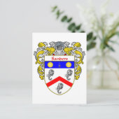 Sanders Coat of Arms (mantled) Postkarte (Stehend Vorderseite)