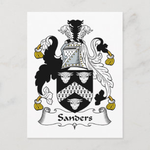Sanders Familienwappen Postkarte