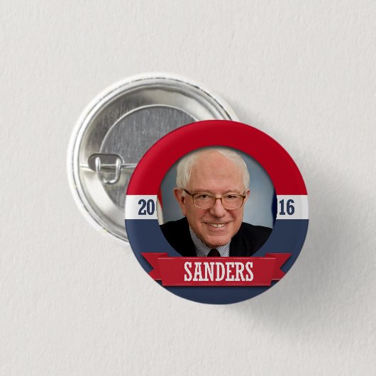 Sanders für den Präsidenten Button (Vorne & Hinten)