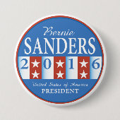 Sanders für den Präsidenten Button (Vorderseite)