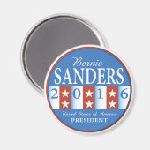 Sanders für den Präsidenten Magnet (Vorderseite/Rückseite)