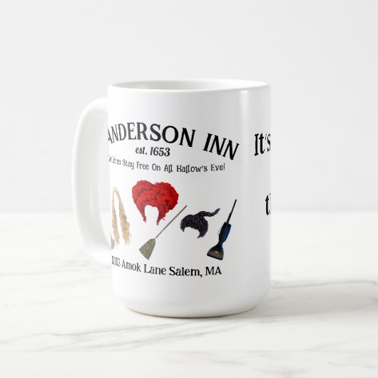 Sanderson Inn Halloween Tasse (Vorderseite Links)