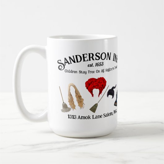 Sanderson Inn Halloween Tasse (Links)
