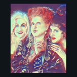 Sanderson Sisters Art Deco Print Poster<br><div class="desc">Dies ist ein 8 x 10 Deko Druck der Sanderson Schwestern,  perfekt für jeden halloween Fan.</div>