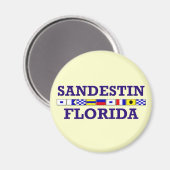 Sandestin Nautical Flags - Square Magnet (Vorderseite/Rückseite)