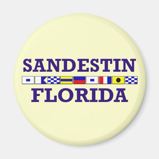 Sandestin Nautical Flags - Square Magnet (Vorne)