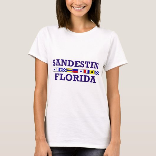 Sandestin-Nautische Flaggen T-Shirt (Vorderseite)