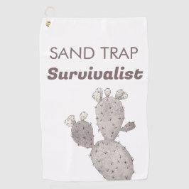 Sandfalle Cactus Golfhandtuch
