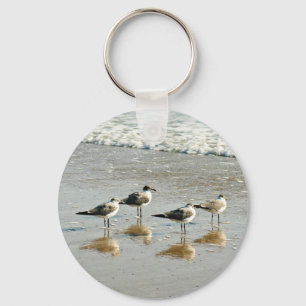 Sandfänger am Meeresufer Schlüsselanhänger