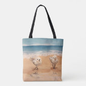 Sandfänger am Meeresufer Tote Bag Tasche (Rückseite)