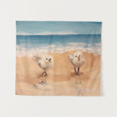 Sandfänger am Meeresufer Wandteppich (Vorderseite (Horizontal))